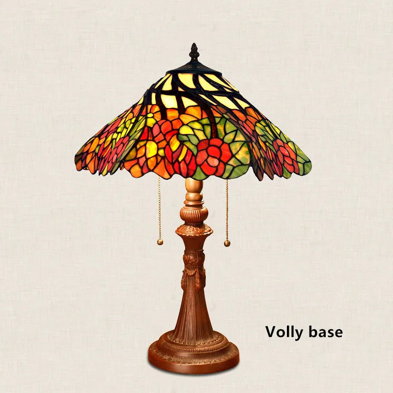 Витражная лампа FUMAT классическая настольная 16 дюймов романтичное теплое