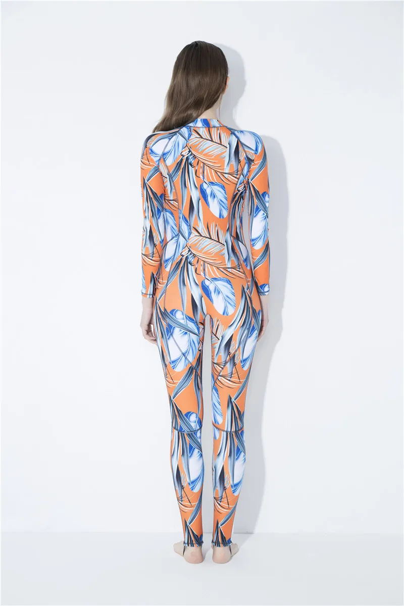 2018 полный Комбинезоны для тела Женский гидрокостюм эластичный купальный костюм