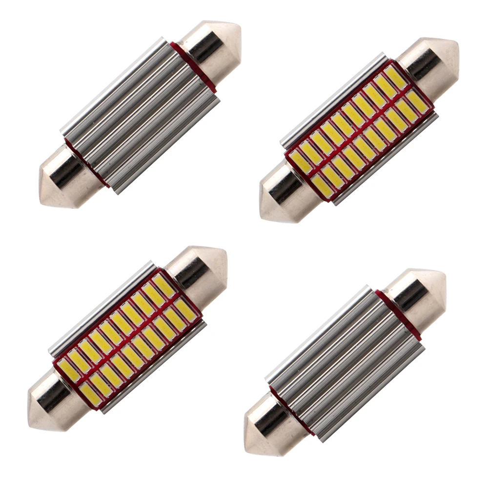 Оптовая продажа 200X 4014 Smd без ошибок чисто белые лампы Led гирлянда 31 мм 36 39 41 C5W C10W