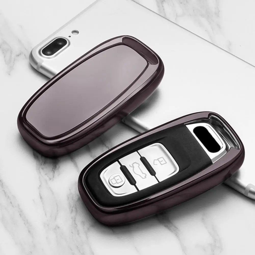 Автомобильный ТПУ дистанционного крышка смарт ключа Fob чехол в виде ракушки для