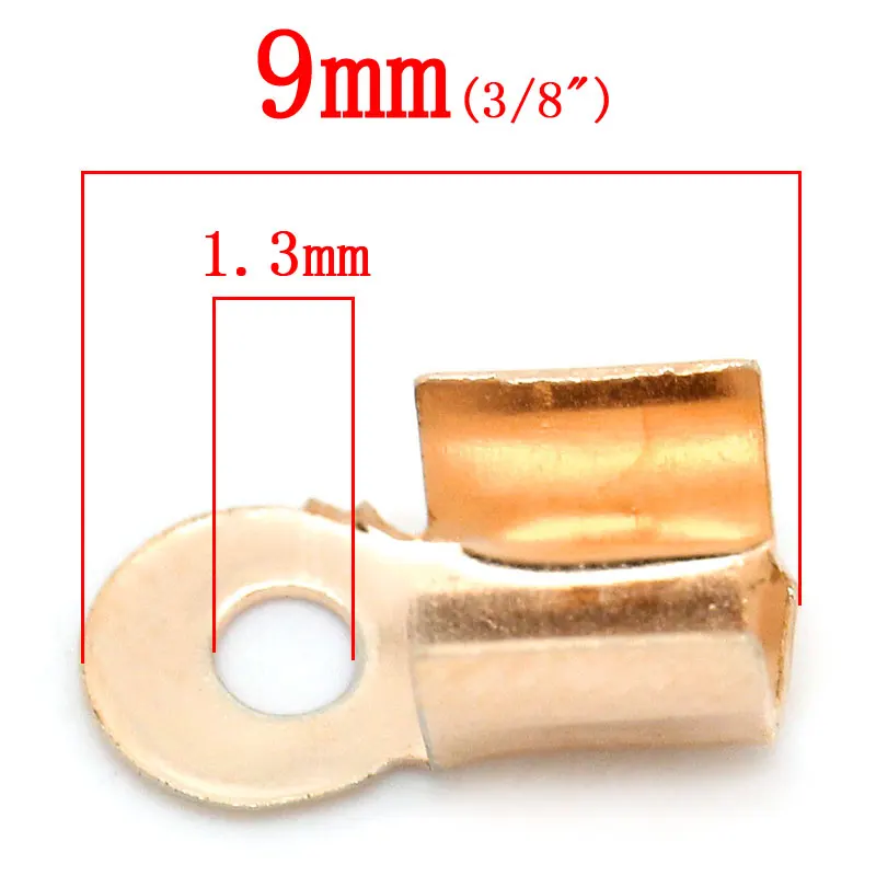8 сезонов ожерелье/шнур обжимные концевые колпачки с петлей цвета розового