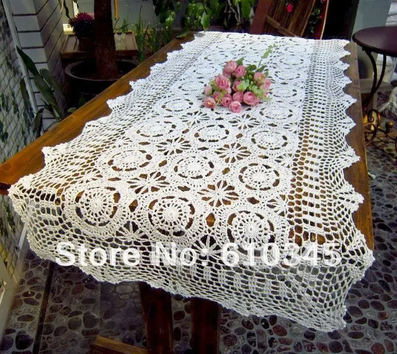 Бесплатная доставка Горячая продажа 100% хлопок ручная вязка крючком настольная