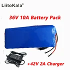 HK Liitokala 36 в 10 Ач аккумулятор большой емкости литиевый аккумулятор + включает 42 в 2 а зарядное устройство