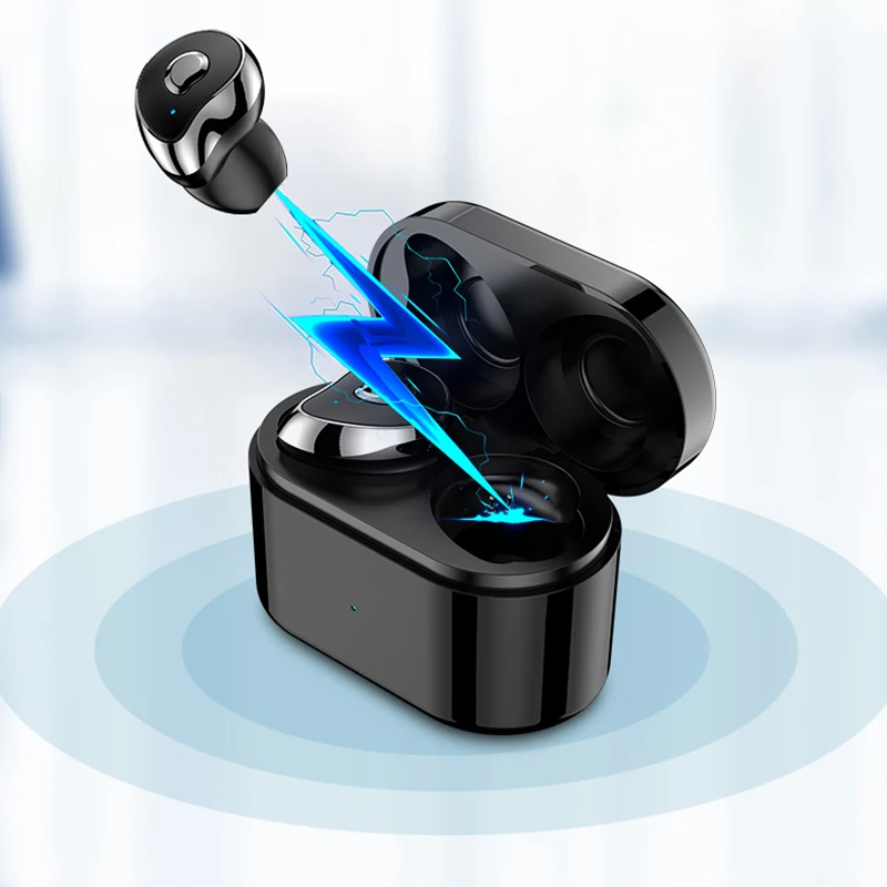 SE6 невидимые Bluetooth наушники 5 0 глубокий бас Музыка TWS мини беспроводной с зарядным
