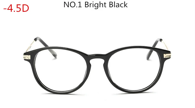 Myopia 450 Готовые Очки для близорукости, мужские и женские очки для чтения, очки для близорукости, оправа для линз по рецепту, оптический астигматизм, диоптрия-50-600 - Цвет оправы: Myopia 450