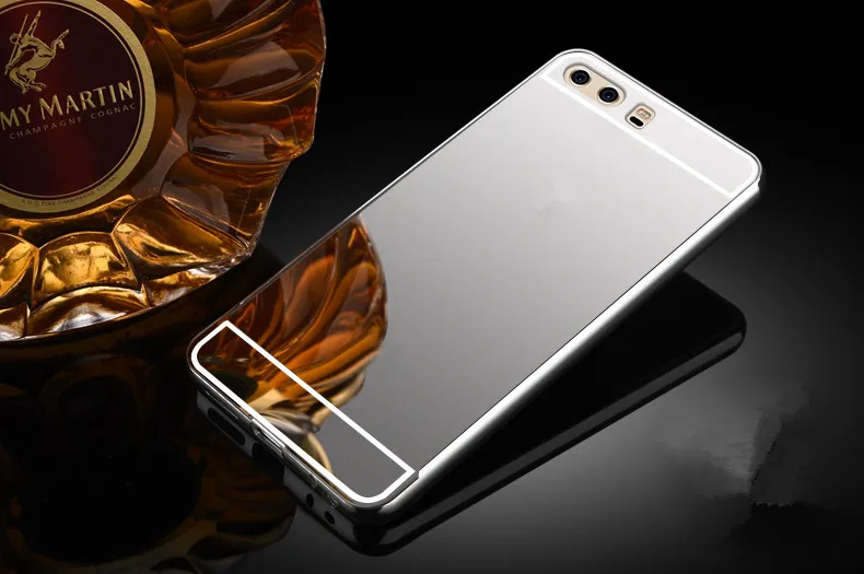 Чехол для Huawei Honor 9 роскошный зеркальный металлический алюминиевый + акриловый