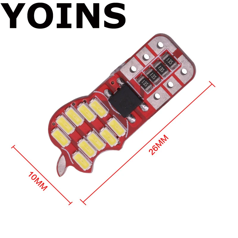 10x DC12V автомобильная светодиодная лампа T10 3014 20SMD высокий светильник широкая