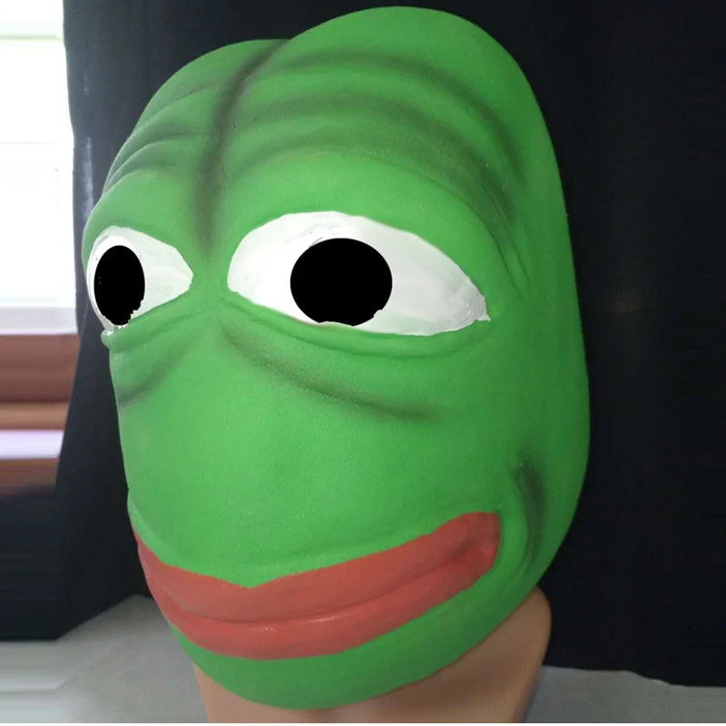 Pepe The Frog латексная маска Хэллоуин Meme cosplay comic лягушки|Маски для вечеринки| |