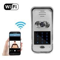 ir night vision smart phone remote unlock network door video camera intercom wifi video door phone with keypad