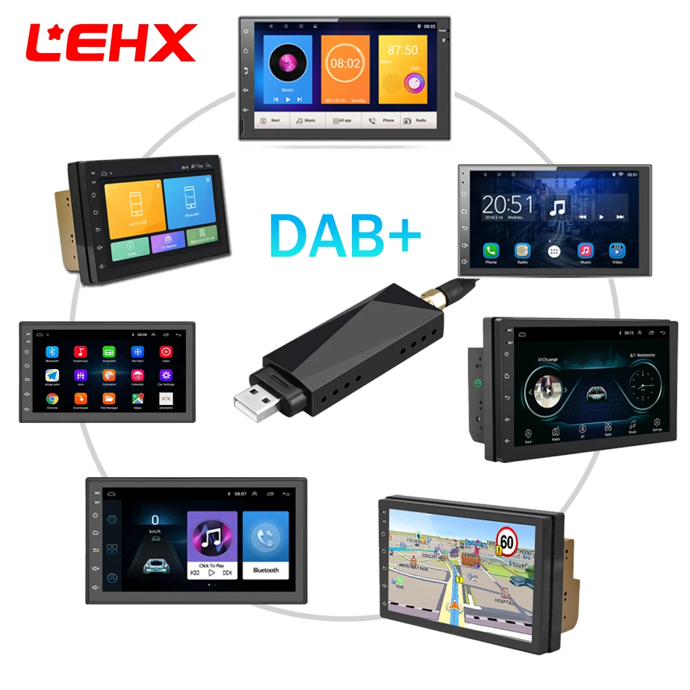 USB автомобильный DAB+ цифровой радио тюнер приемник для Автомобильный Android плеер Автомобильный DVD цифровой аудио вещания USB плеер с тюнером для Европы