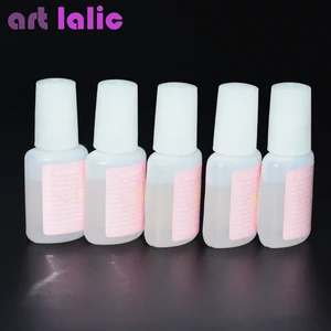 10 г клей для дизайна ногтей с кисточкой для ногтей, блестящий УФ-акриловый клей для украшения страз