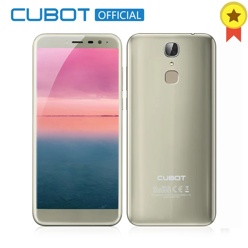 Cubot X18 3 ГБ ОЗУ 32 Гб ПЗУ 5 7 &quot18:9 Edge Less экран Android 0 MT6737T четырехъядерный смартфон 13MP