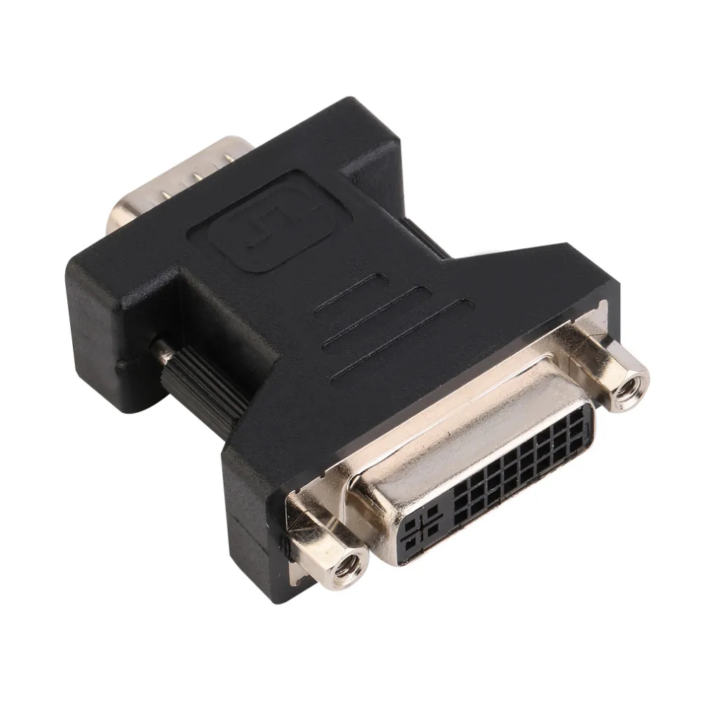 DVI(24 + 5) двойной звено цепи Женский VGA 15 монитор для мужчин адаптер конвертер