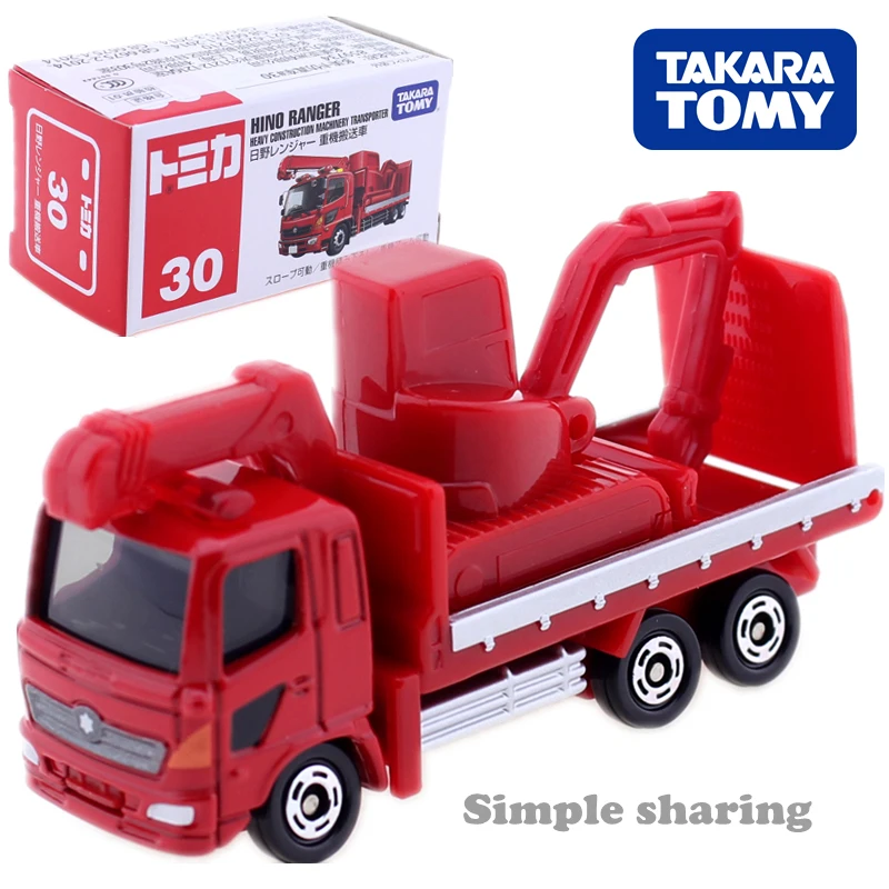 Модель Takara Tomy Tomica № 30 Hino Ranger Тяжелая строительная техника транспортер литые