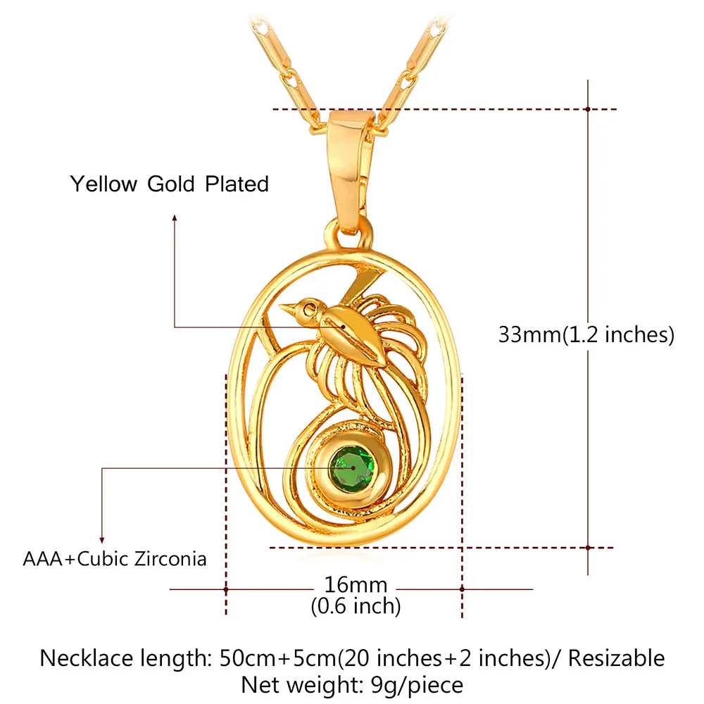 Женское Ожерелье летающая птица Феникс ювелирные изделия животных с