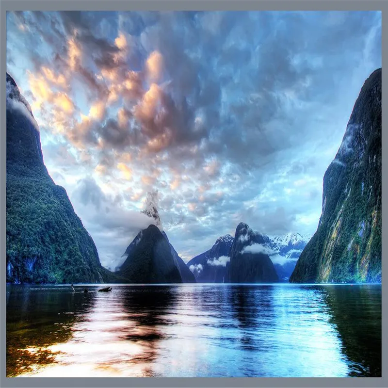 Обои beibehang с изображением снега гор озера облаков фотография современное