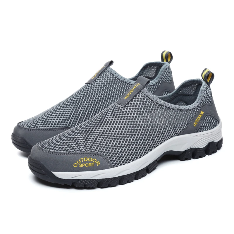 Men Casual Shoes Slip On Breathable Mesh Comfortable Summer Sneakers Fashion Trainers For Flats | Обувь