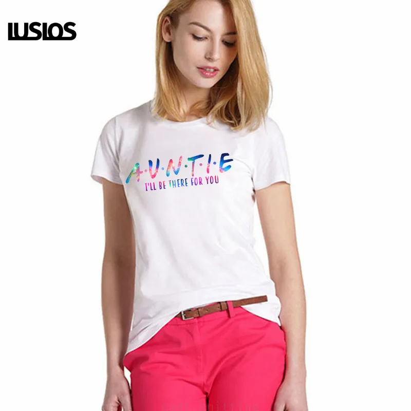 Женская футболка с коротким рукавом LUSLOS aotie I'LL That FOR YOU Повседневная цветным