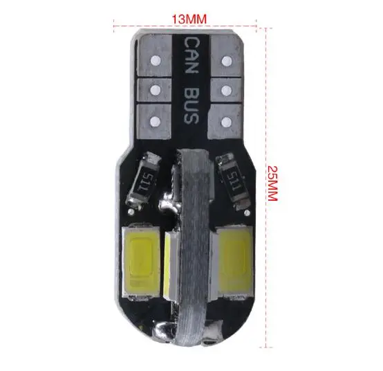 1 шт. T10 8 SMD 5630 Светодиодный Canbus Error Free Авто Автомобильные стояночные огни W5W 2825 Клин