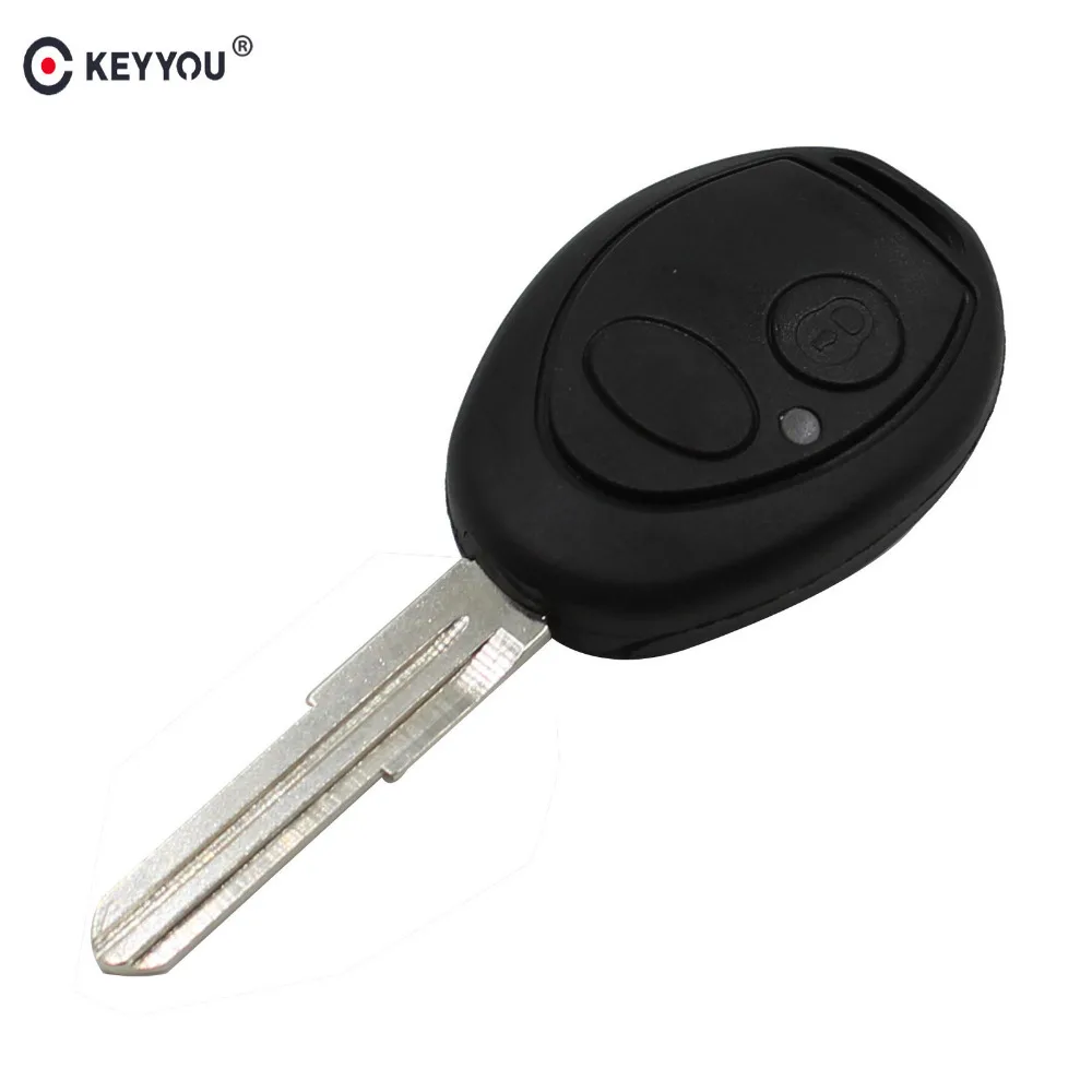 KEYYOU 10x2 кнопки дистанционного ключа чехла ФОБ неразрезанное лезвие для Land Rover Discovery TD4 TD5