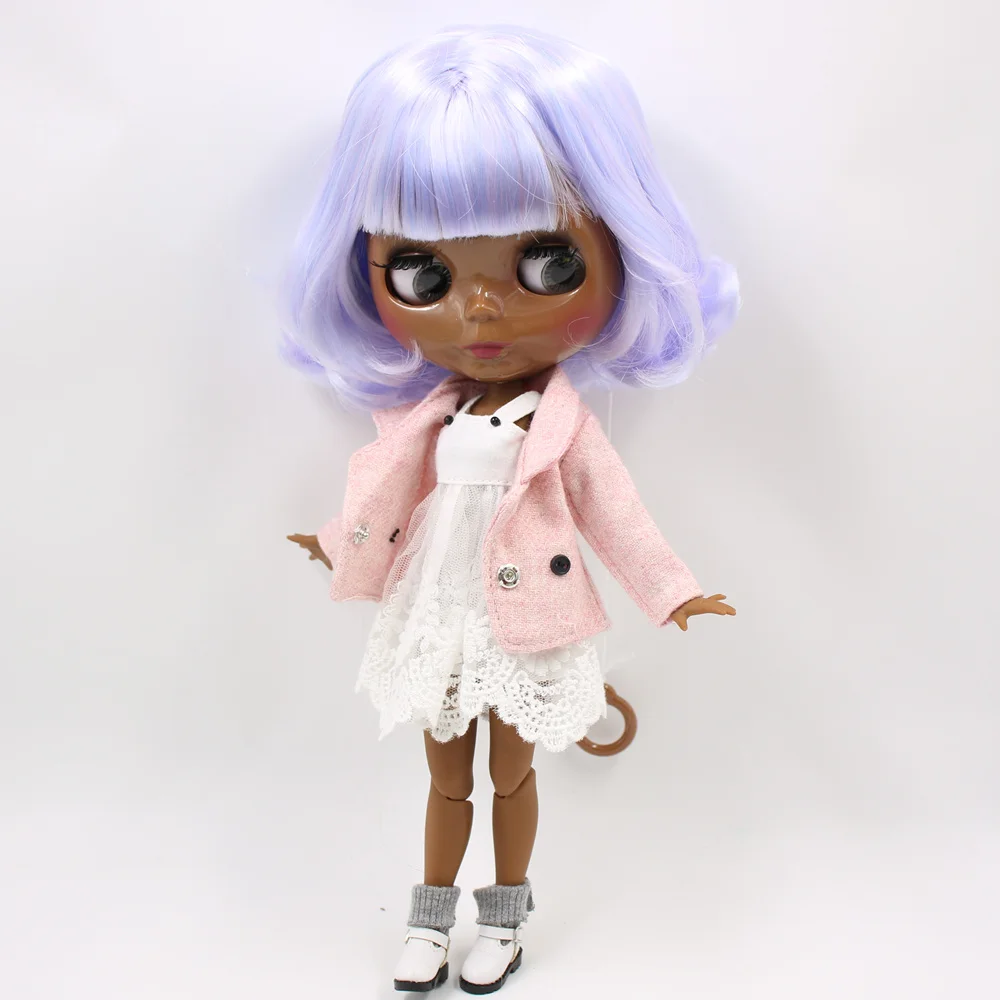 ICY DBS Blyth doll No.BL1017/6005 Pink mix Blue hair JOINT body Super Black skin 1/6 BJD Neo ob24 anime girl | Игрушки и хобби