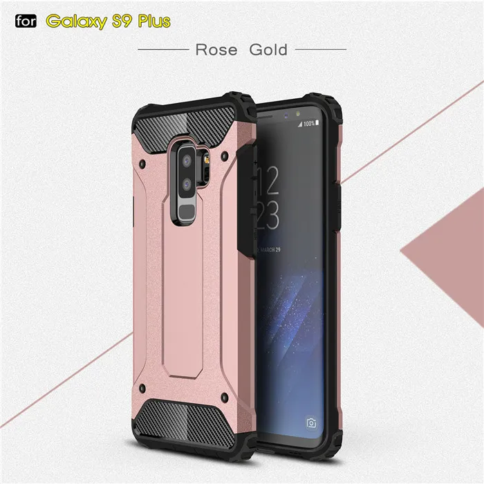 Pink Для samsung Galaxy S5 S6 Edge Plus S9 S8 S7 Броня чехол для A3 A5 A7 J5 J7 J3 j4 J8 A6 плюс крышка Примечание 8 5 4 9 Shell - Цвет: Pink