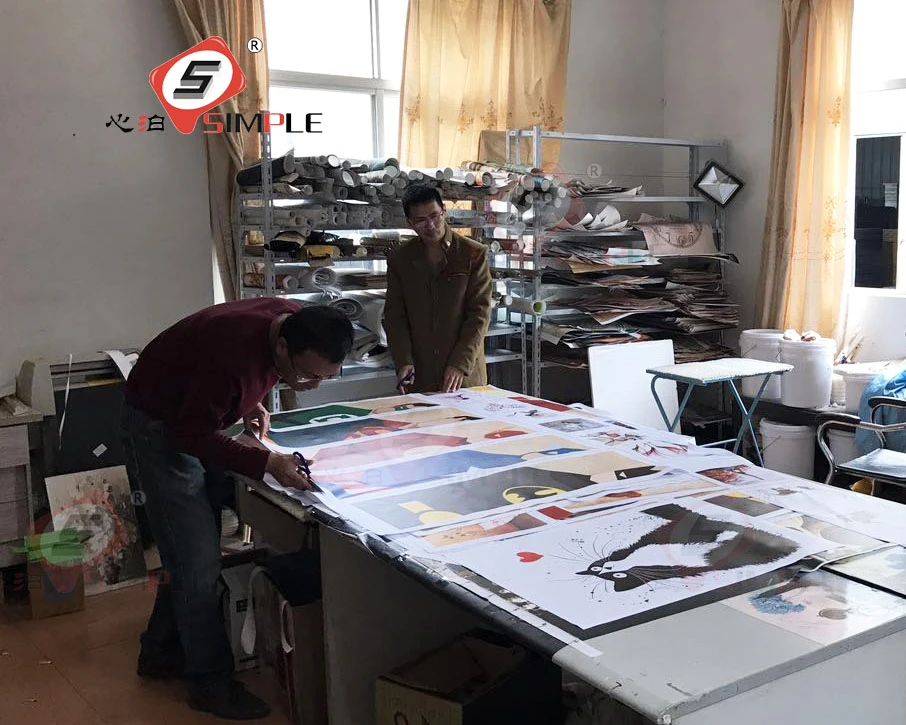 Набор японских весенних холщовых картин Сакура для картины в спальню гостиной|wall