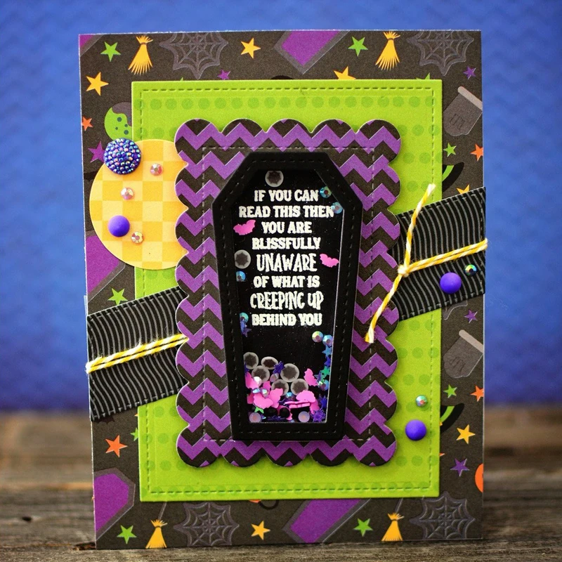 FRIGHT ФЭСТ Хэллоуин металлические Вырубные штампы для DIY скрапбукинга альбом
