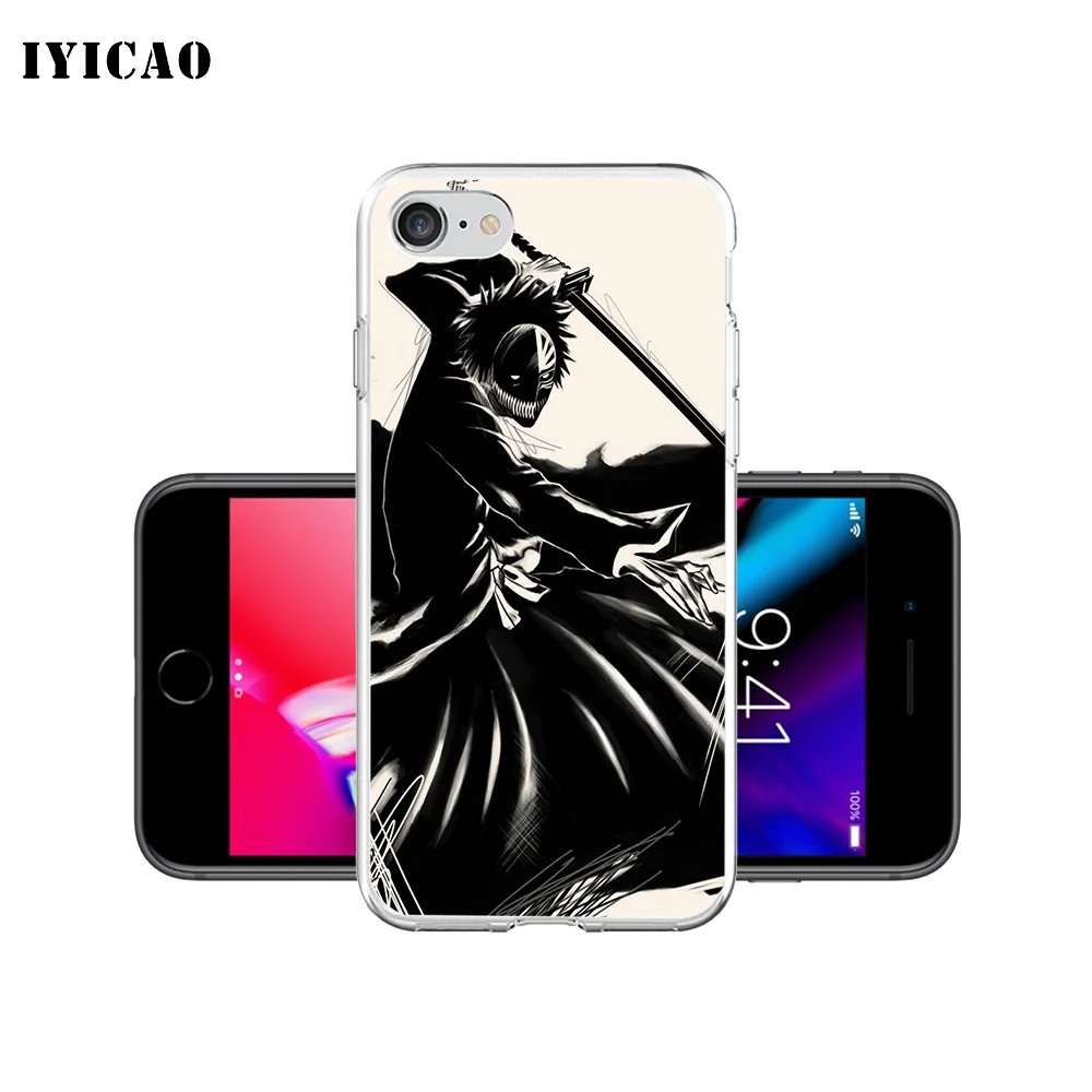IYICAO Ichigo BLEACH Мягкий силиконовый чехол для телефона iPhone X XR XS MAX 6 6s 7 8 Plus 5 5S SE TPU