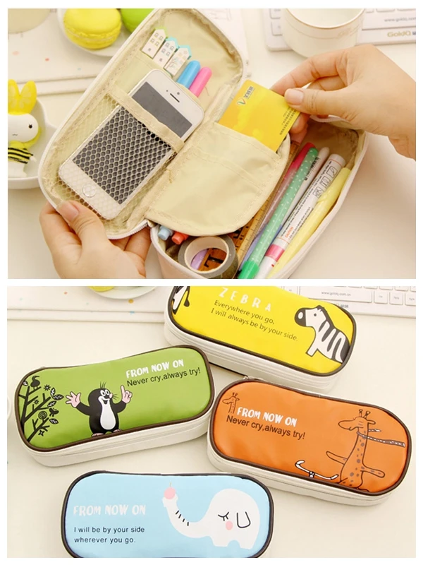 Новый мультяшный чехол карандаш для мальчиков и девочек милые школьные Чехлы
