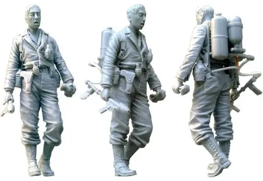1/35 каучуковая фигурка солдат США огнемет 1 шт. модель Наборы