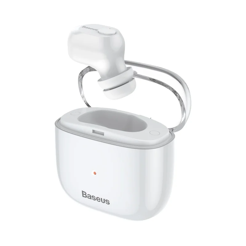 A03 White Baseus A03 Bluetooth наушники беспроводные наушники спортивные TWS Bluetooth 5,0 гарнитура с микрофоном для iPhone Xiaomi huawei наушники - Цвет: A03 White