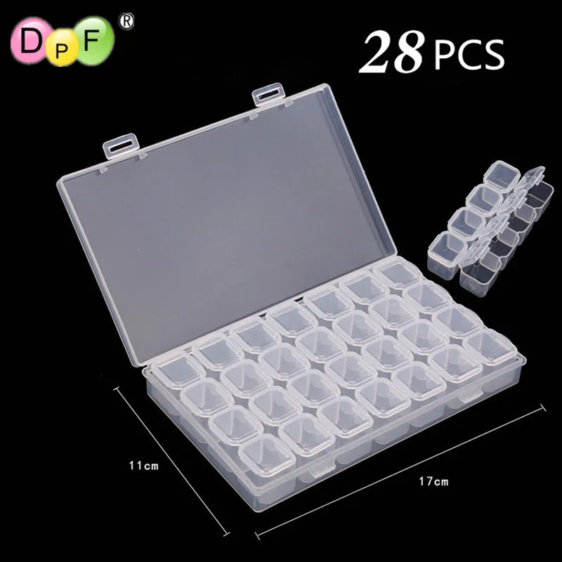 [Бриллиантовое искусство] 28 ячеек круглые и полные бриллианты инструмент для