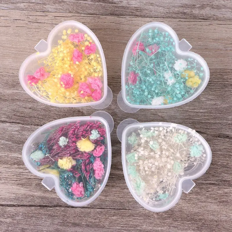 5.5*4.5*3cm Mixed Dried Flowers Nail Art Decoration Preserved Flower DIY Tips 3D Manicure | Rhinestones &amp Decorations