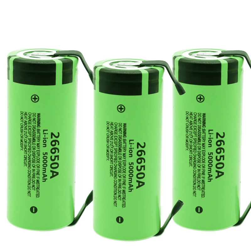 Оригинальный Новый аккумулятор для 26650A 3 7 V 5000mAh высокой емкости 26650 Li ion