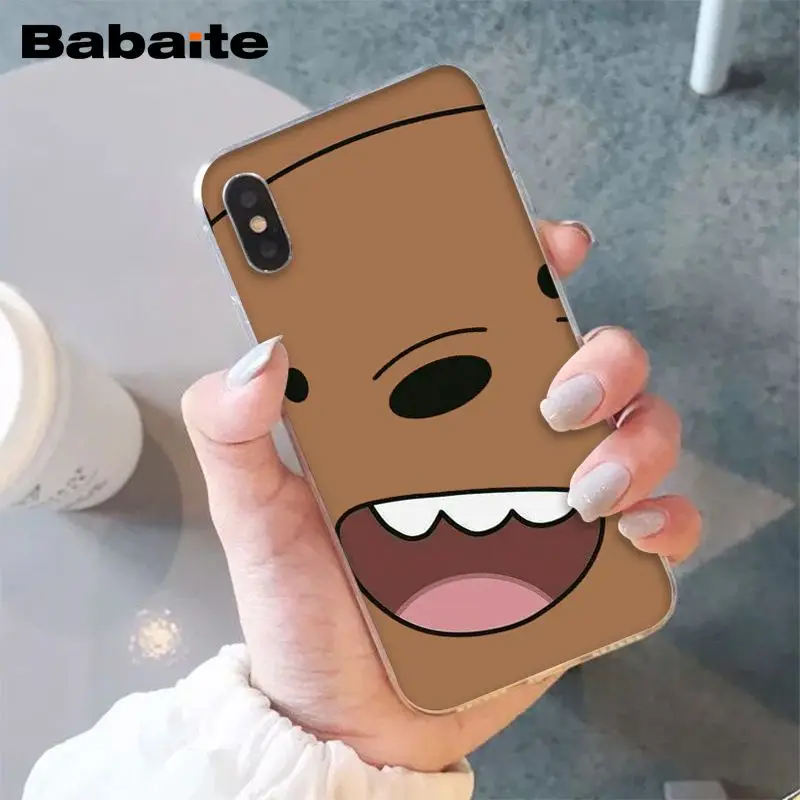 A15 Babaite три милых медведя панда мультфильм DIY Роскошный Высокий протектор на конце чехол для iPhone 5 5Sx 6 7 7plus 8 8Plus X XS MAX XR - Цвет: A15