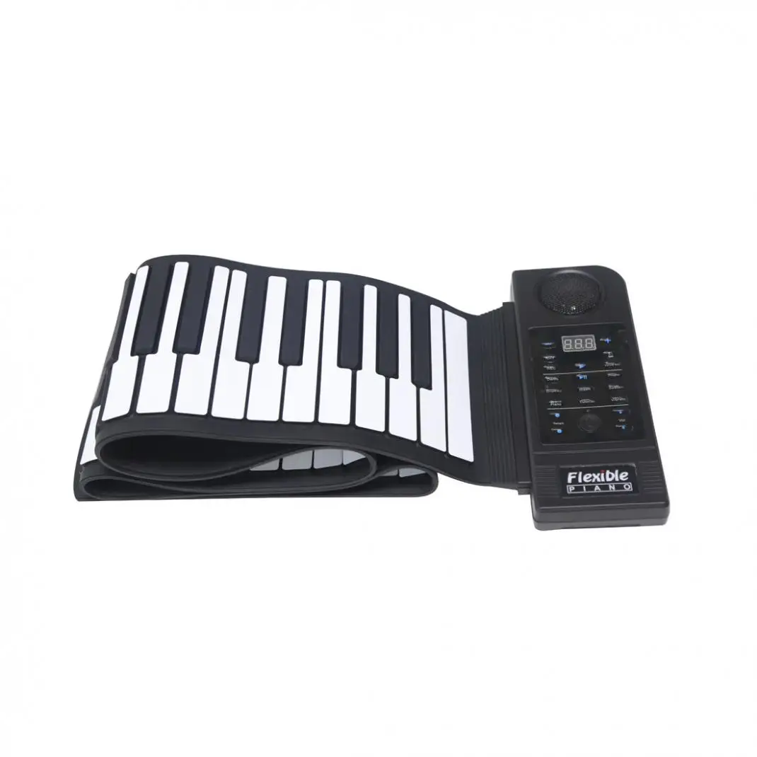 Профессиональная Складная портативная клавиатура пианино 88 клавиш 128 тонов