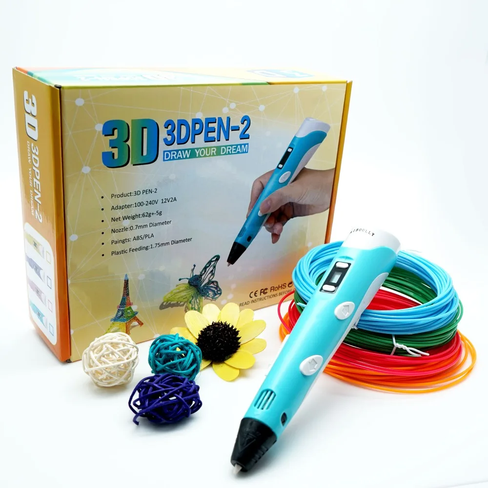 IGRARK 3d Ручка+ 20 цветов* 10 м ABS нити(200 м), 3 d Ручка 3d модель, 3d Ручка для рисования, ручка для печати, лучший подарок для творчества детей, pen-3d