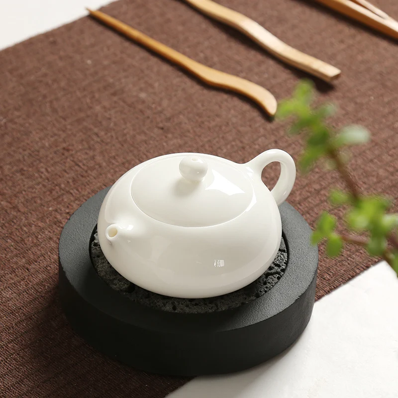 Белый фарфоровый чайник Dehua Нефритовый керамика кунг фу с фильтром чайник|porcelain