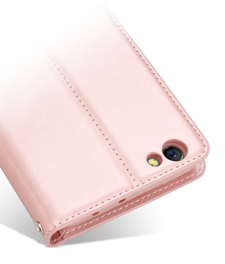 Hanman овчины кожаный чехол для OPPO R9S флип Плюс обложка книги держатель карт Стенд
