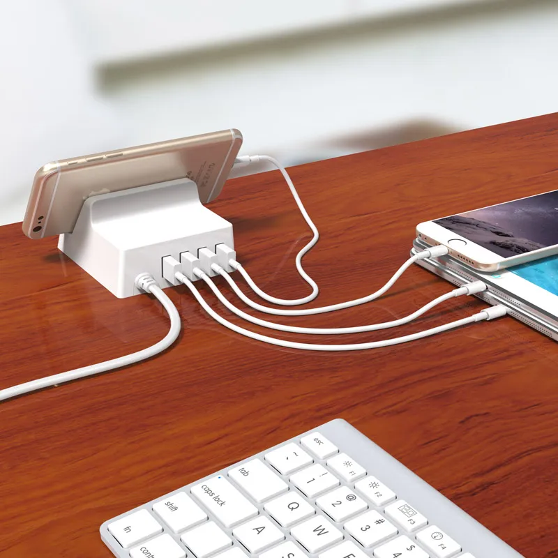 ORICO 5V4A 4 порта USB зарядное устройство портативное дорожное настольное зарядное устройство адаптер EU US UK зарядное устройство для телефона планшета