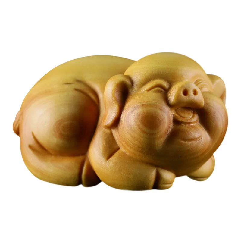 

Резьба из бокса с изображением животных, поросят, руль, резьба, подарки, домашние аксессуары, деревянный чай и свиньи