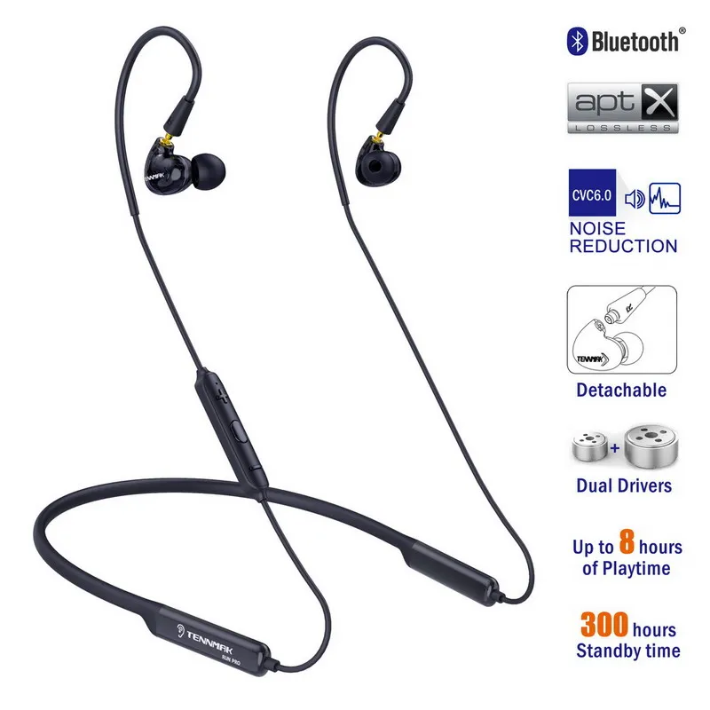 Tennmak MMCX Bluetooth беспроводной Detchable кабель для наушников Поддержка AptX для Tennmak PRO PIANO Shure SE215 SE535 SE846 UE900