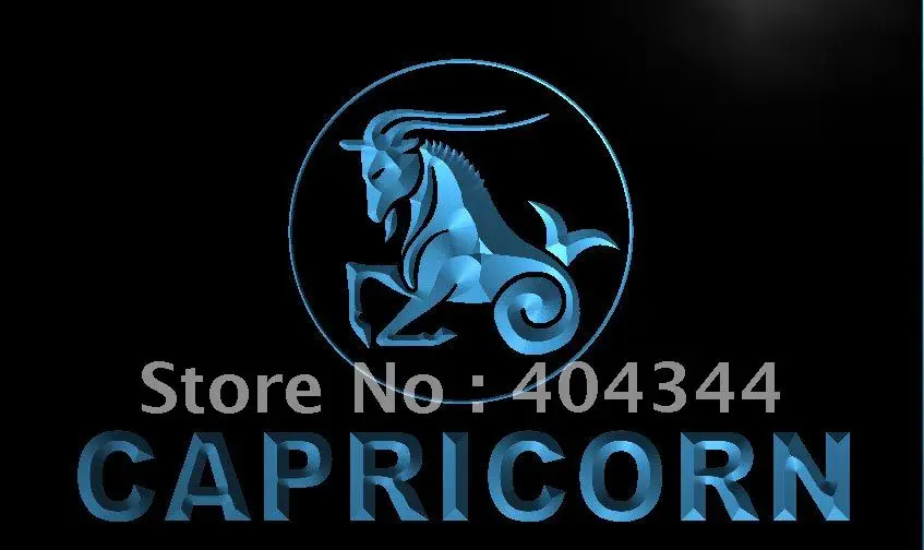 LK448-Козерог зодиака бар светодиодный неоновый светильник знак для домашнего