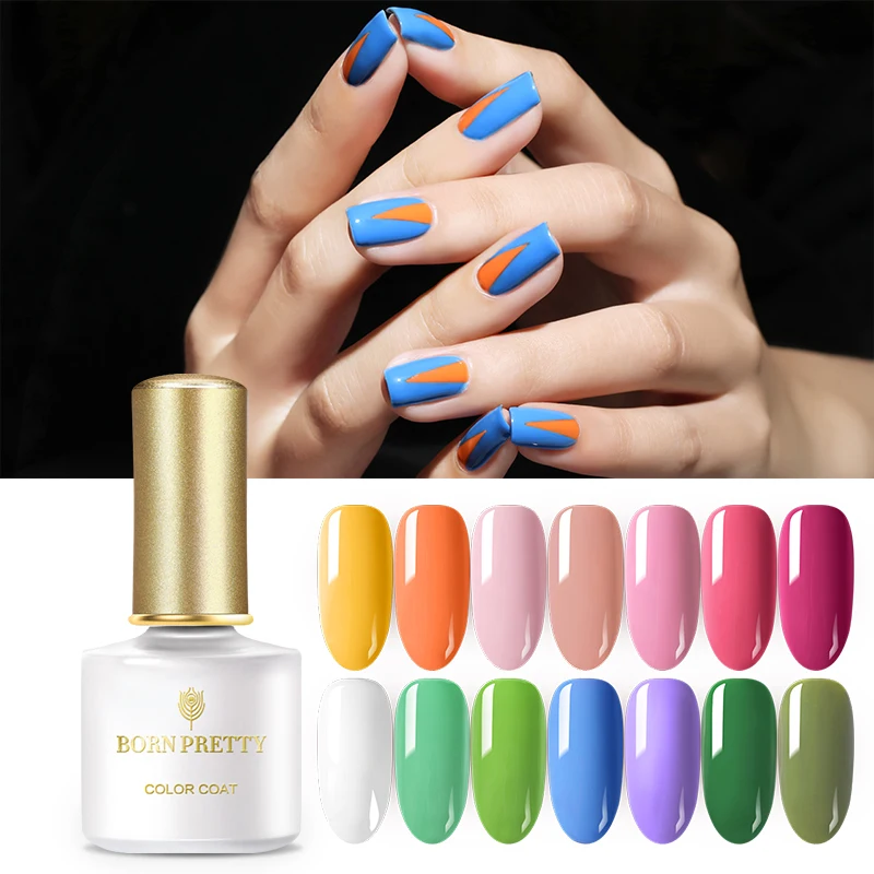 BORN PRETTY Spring Series лак для ногтей 6 мл разноцветный розовый отмачиваемый УФ гель клей