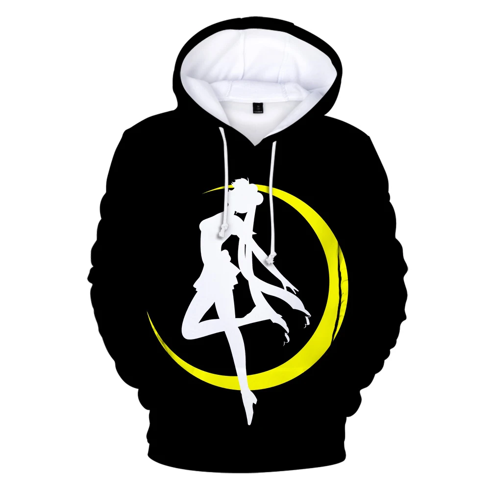 Женские толстовки с длинным рукавом sailor moon повседневные 3D принтом 2019 | Женская