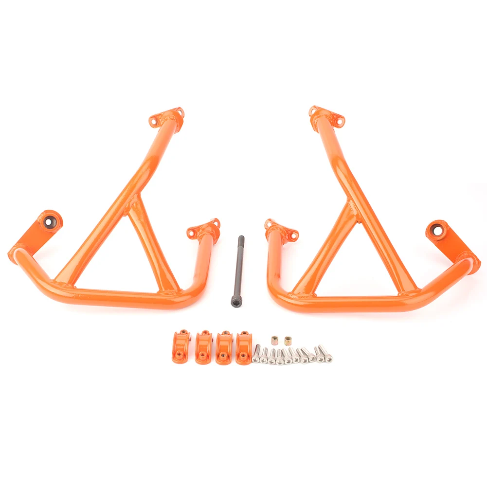 Защитные бамперы для мотоцикла KTM 690 Duke R 2012 2013 2014 2015 2016 2017 оранжевые/черные|Защита