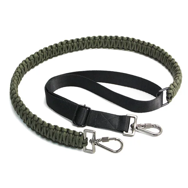 Army Green PSKOOK винтовка пистолет слинг Паракорд 2 точки Регулируемый ремень-поворотный зажим с замком-наружное тактическое для охоты для стрельбы кемпинга - Цвет: Army Green