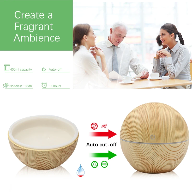 Мини usb увлажнитель воздуха дерево зерно арома диффузный стол украшение эфирное