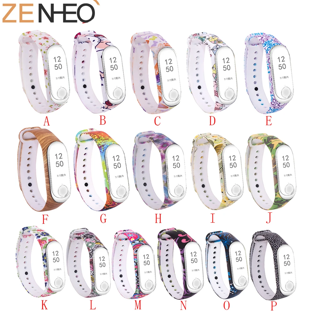 

Цветной водонепроницаемый ремешок для Xiaomi Mi Band 3, Сменные аксессуары для смарт-браслета Mi Band 3, силиконовые ремешки